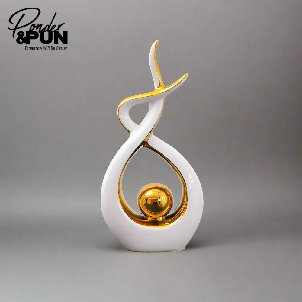 Modern Ceramic Art Decor – Elegant Home Accent