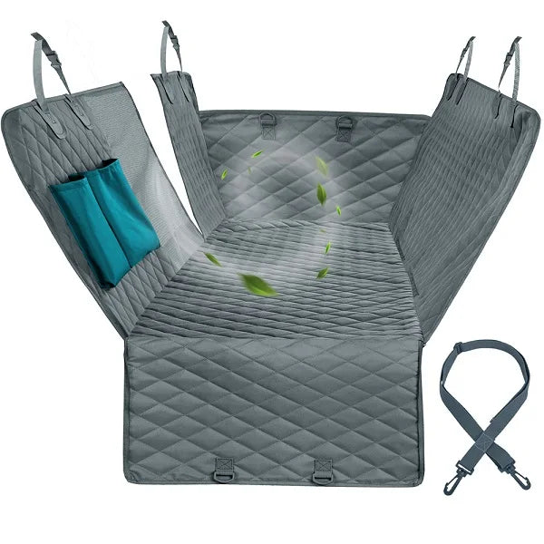 Waterproof Dog Car Seat Cover with Mesh Window
