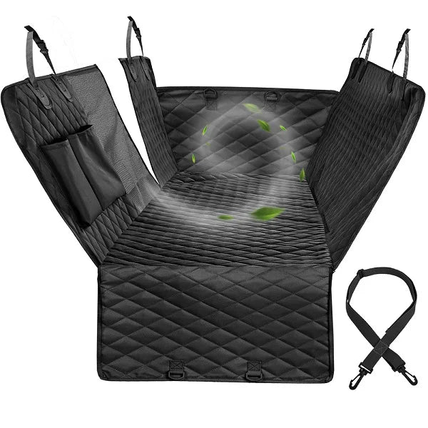 Waterproof Dog Car Seat Cover with Mesh Window