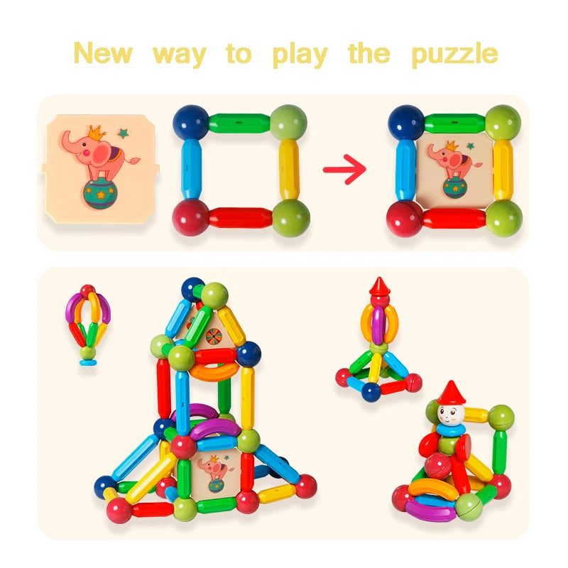 Magnetic DIY Construction Toy Set