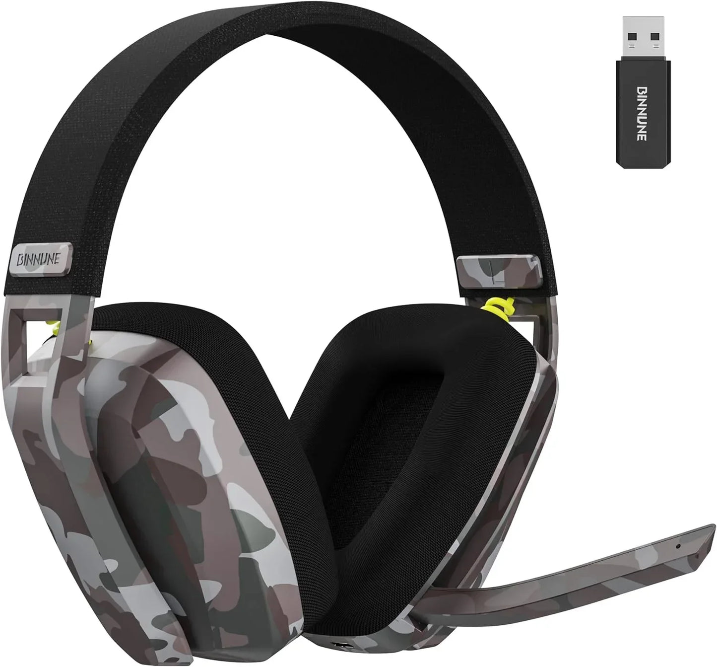 Bluetooth Gaming Headphones with Dual Mode and Noise Cancellation