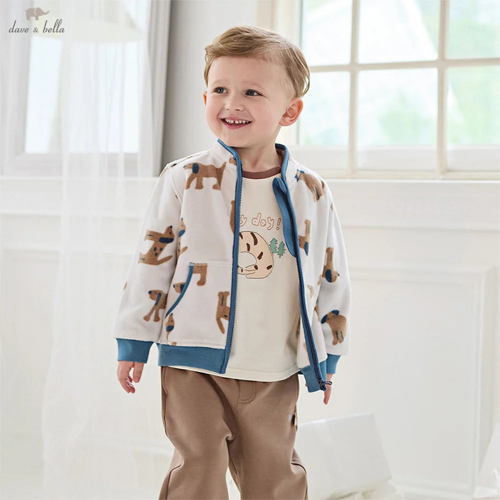 Children Soft Fleece Printed Jacket