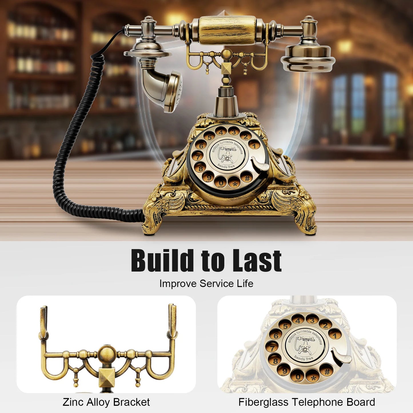 Vintage Rotary Dial Telephone