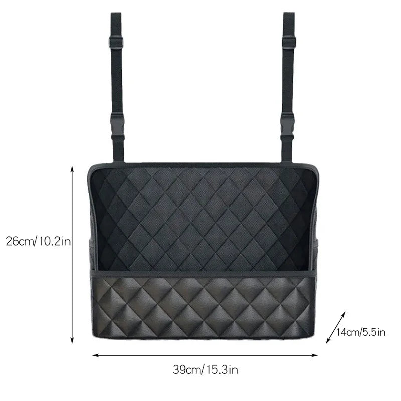 Car Seat Back Storage Bag – Large Capacity Leather Organize