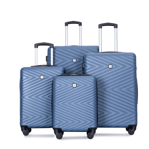 Travelhouse 4-Piece ABS Luggage Set with Spinner Wheels and TSA Lock