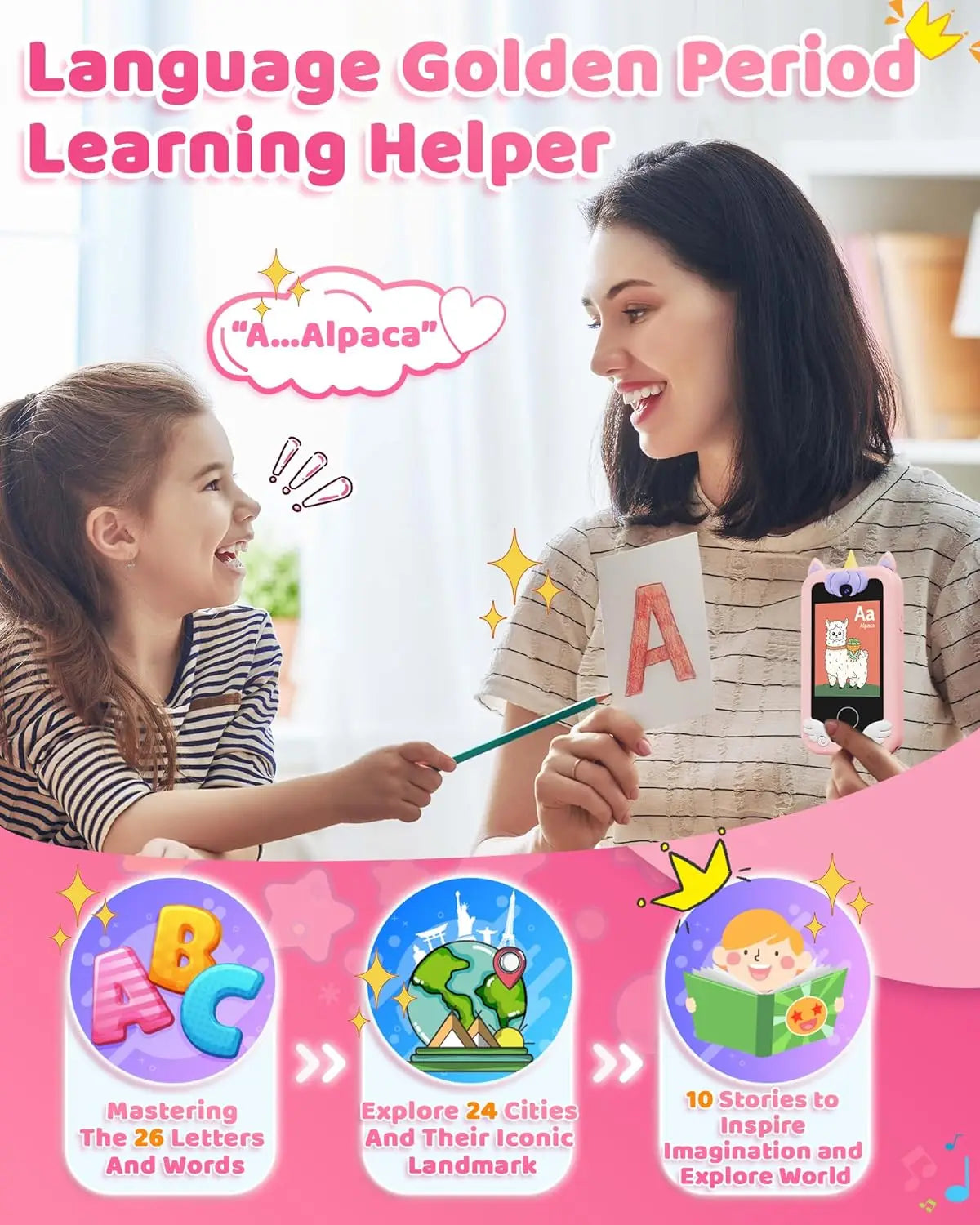 Kids Digital Camera & MP3 Player Toy Phone