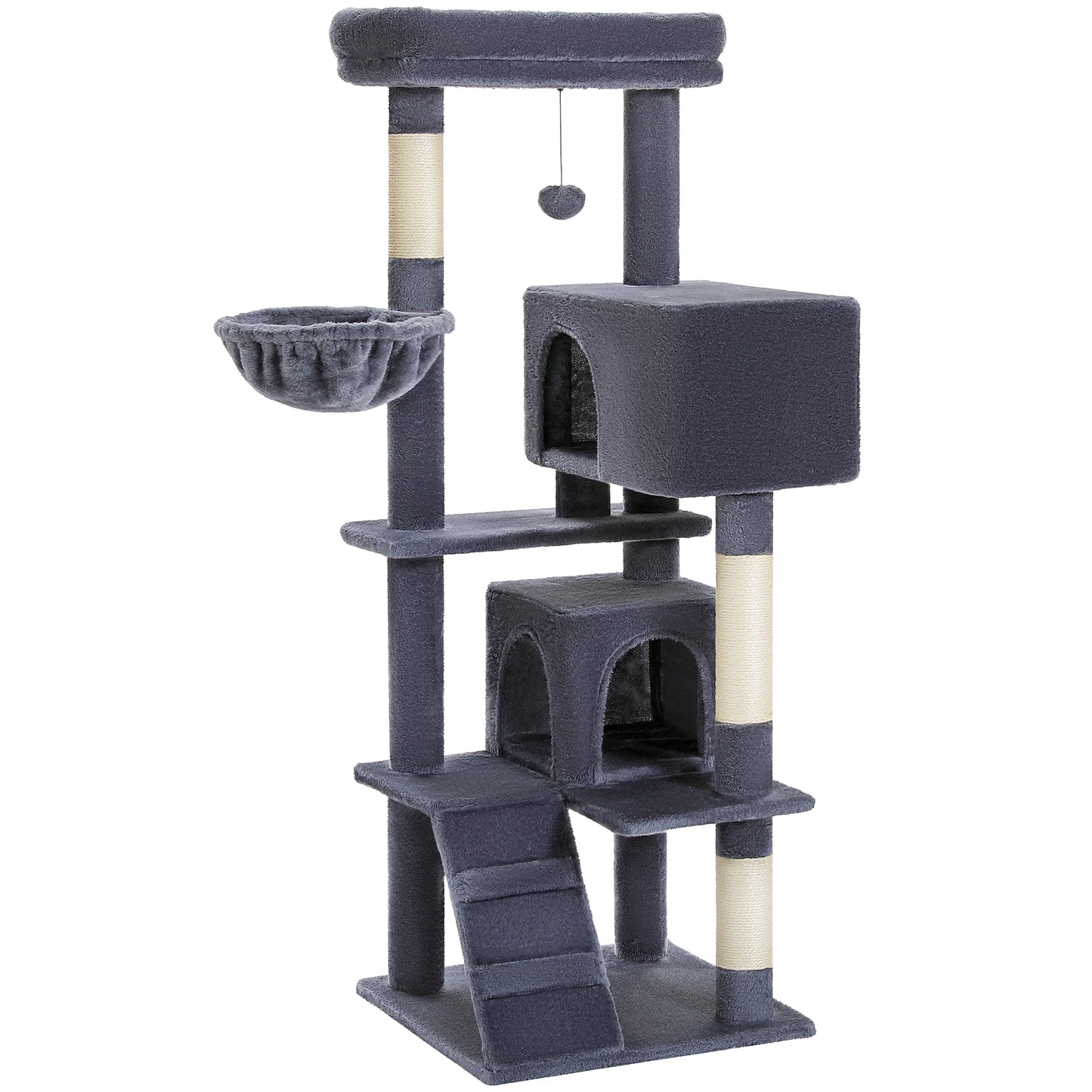 Multi-Level Cat Tree with Hammock & Scratching Posts