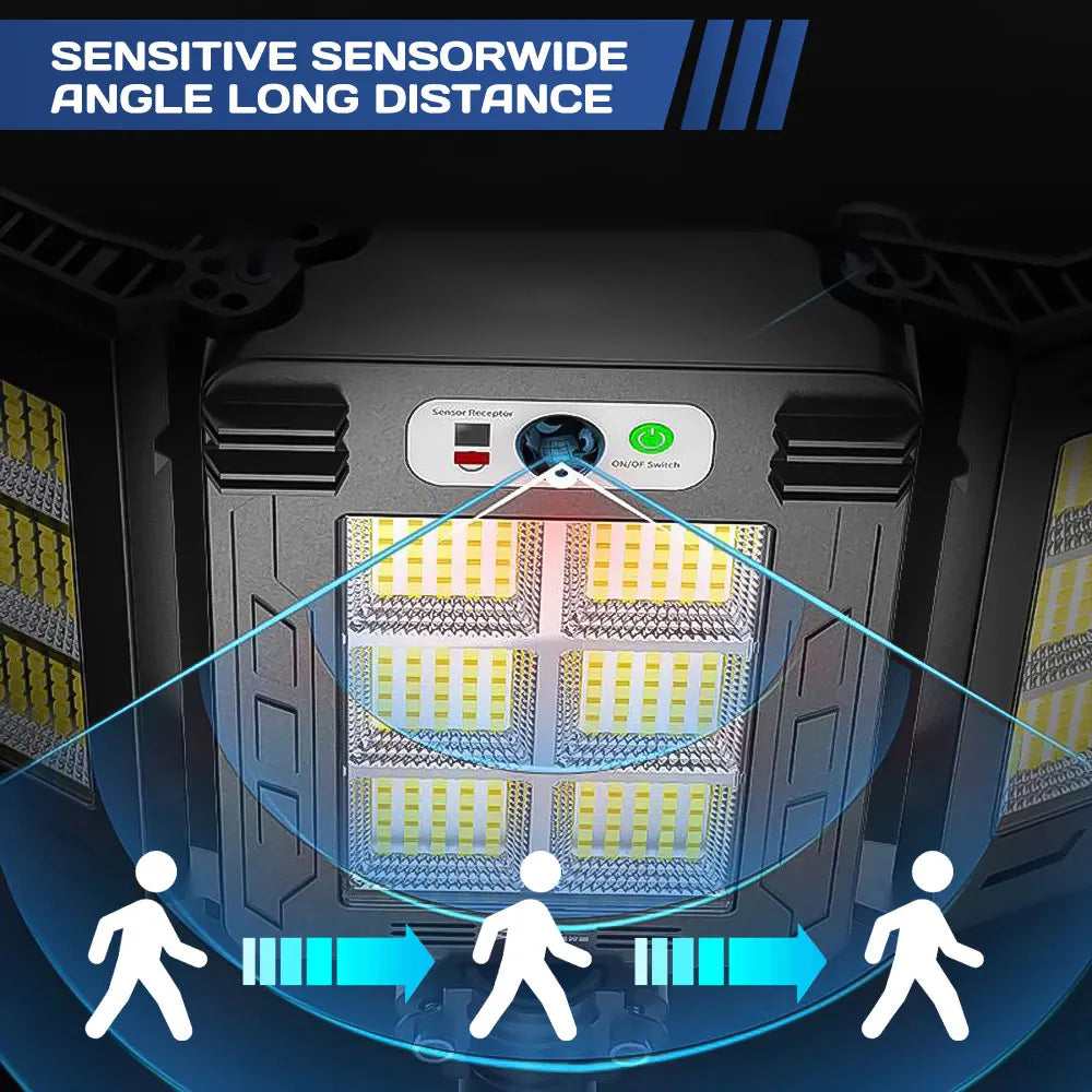 LED Solar Sensor Wall Light with 3 Modes