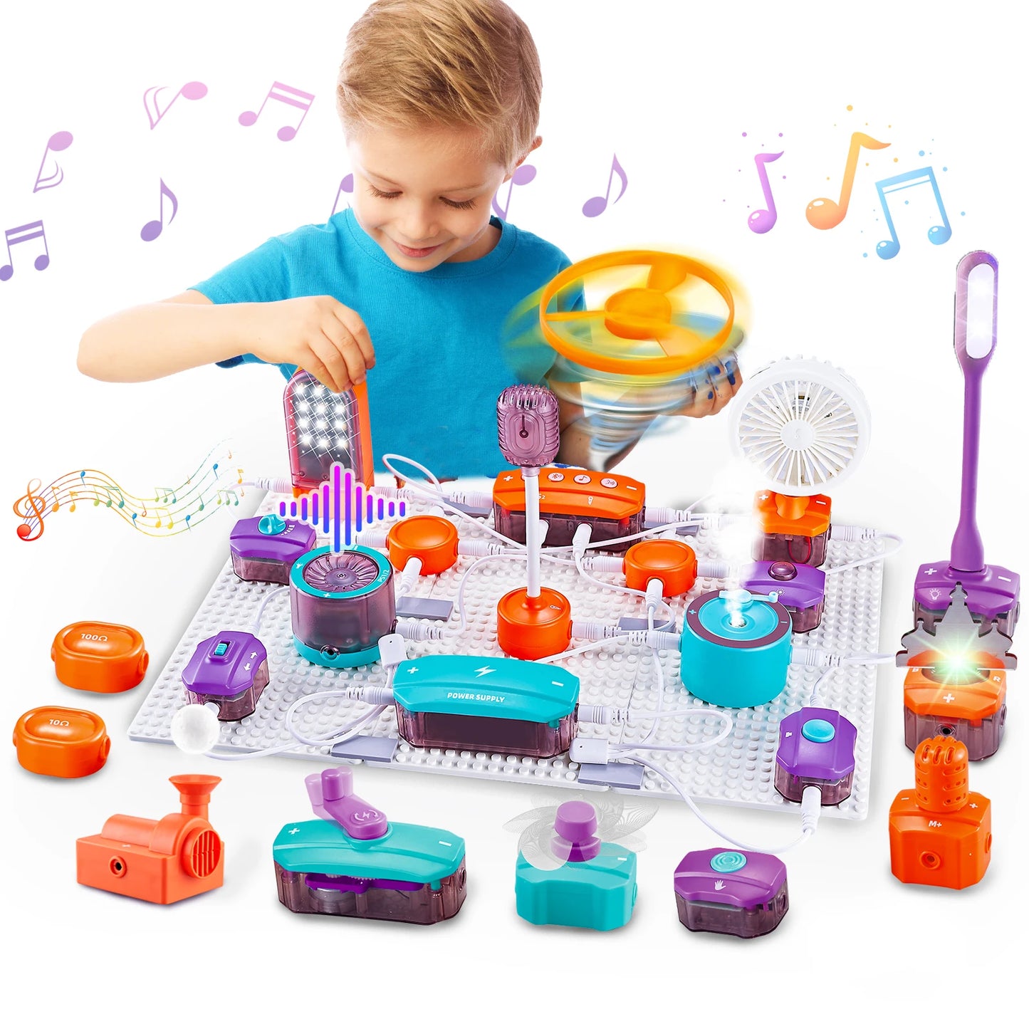 STEM Electronics Circuit Kit for Kids – 53PCS Educational Science Set