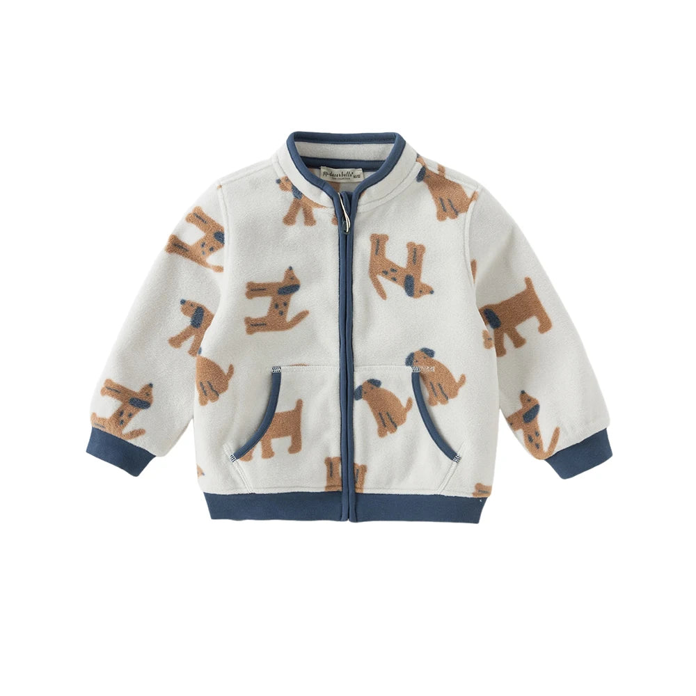 Children Soft Fleece Printed Jacket