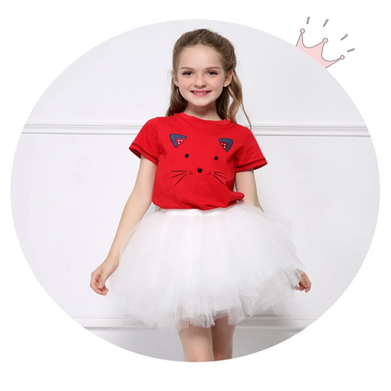 Girls Fluffy Tutu Skirt for Dance and Parties