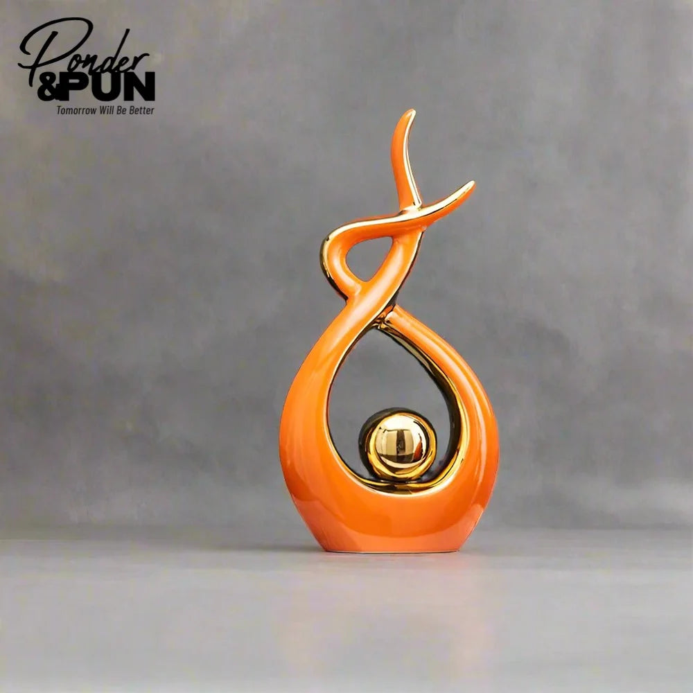 Modern Ceramic Art Decor – Elegant Home Accent