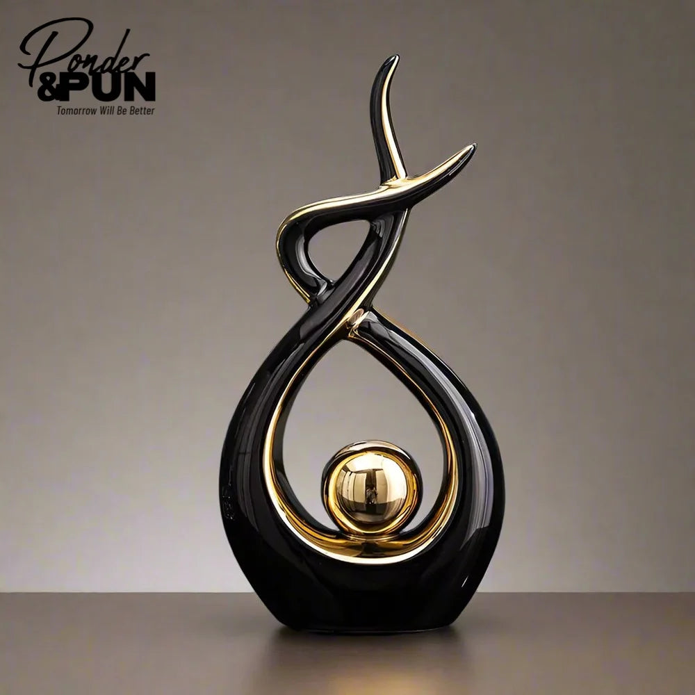 Modern Ceramic Art Decor – Elegant Home Accent