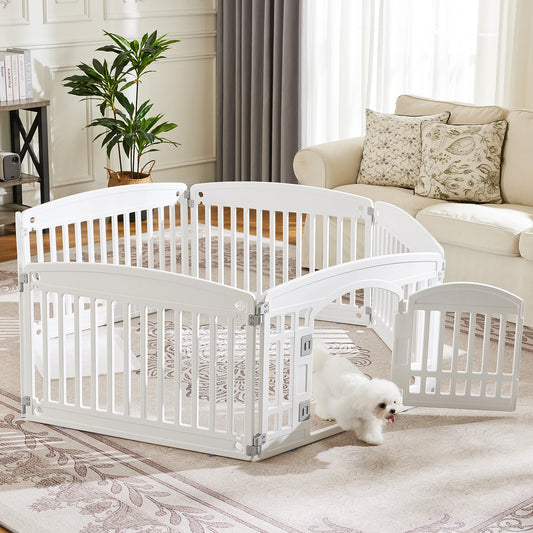 Plastic Dog Playpen for Indoor & Outdoor Use