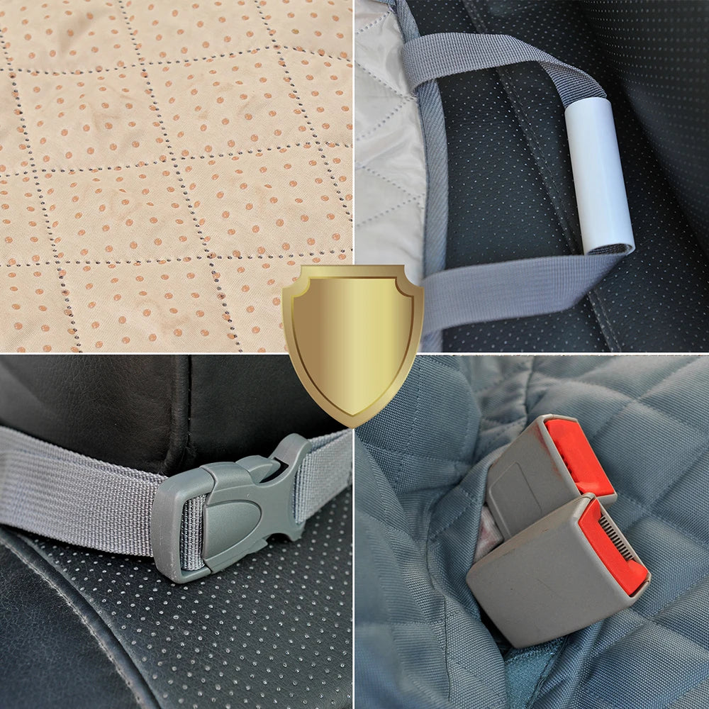 Waterproof Dog Car Seat Cover with Mesh Window