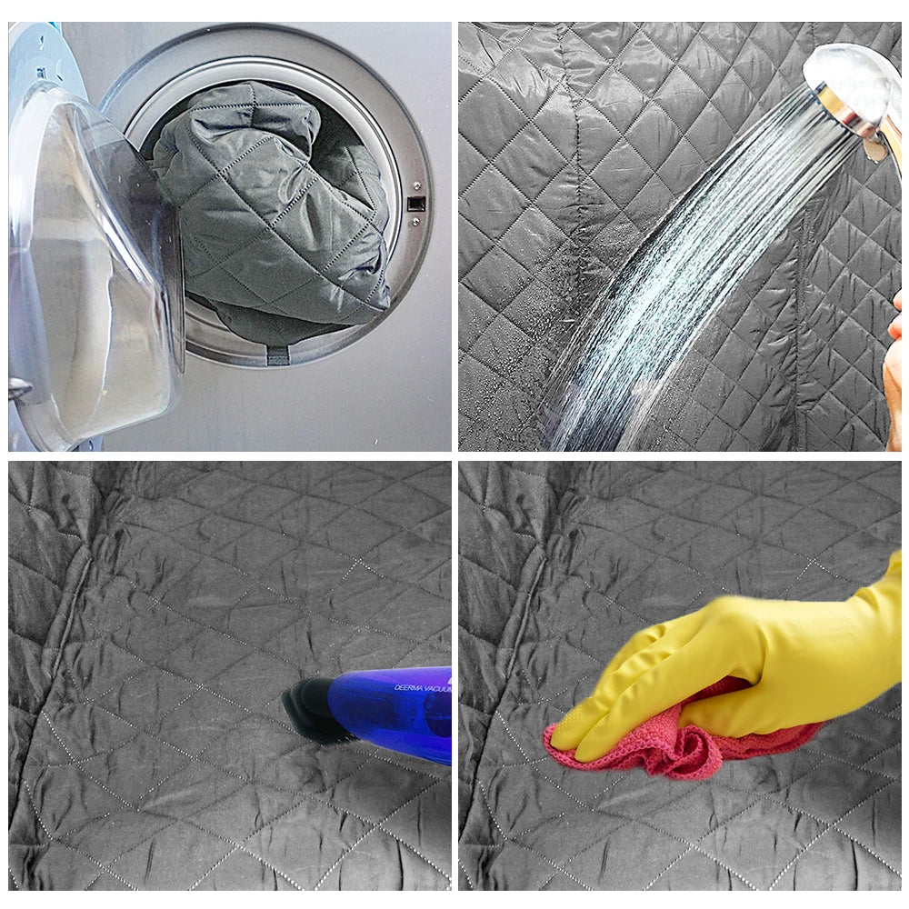 Waterproof Dog Car Seat Cover with Mesh Window