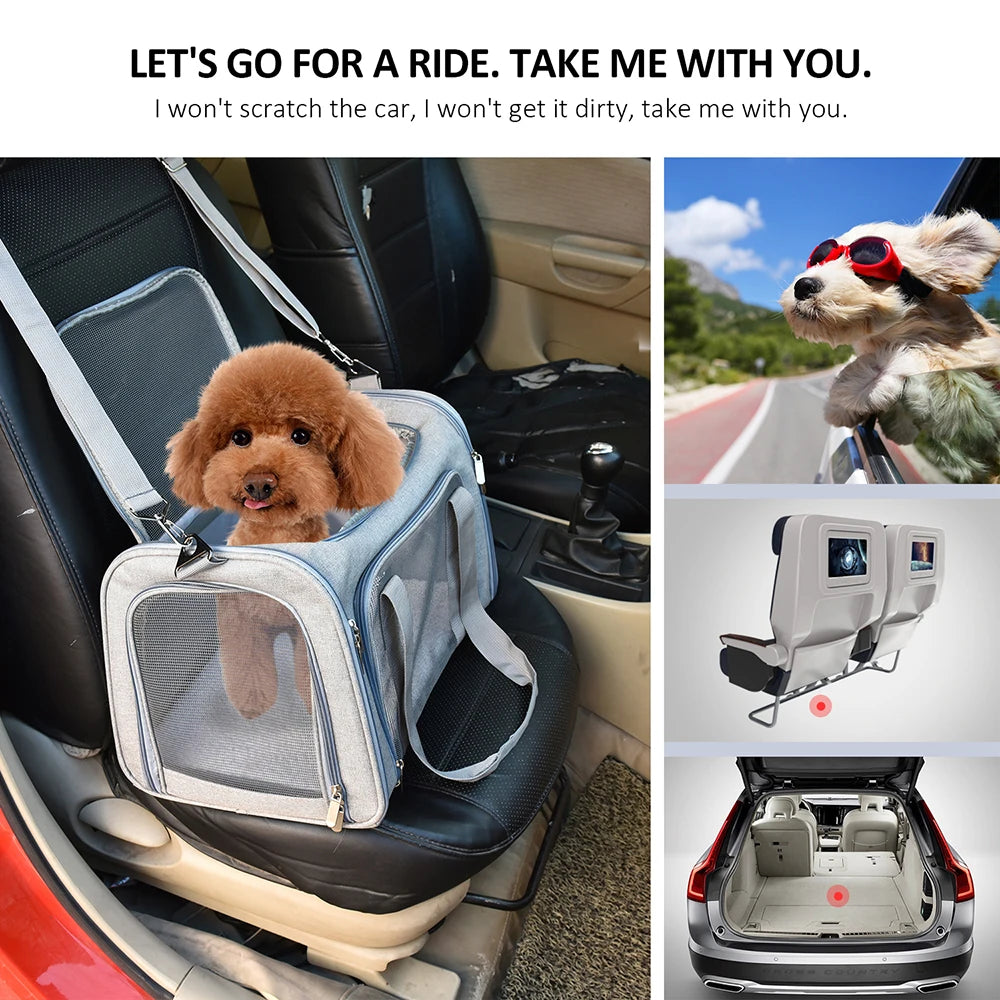 Airline-Approved Pet Carrier – Breathable & Portable Travel Bag