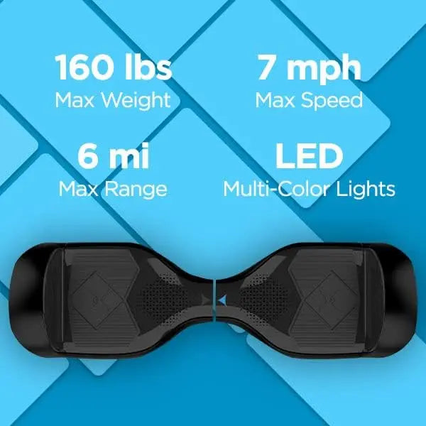 Electric Hoverboard with Bluetooth and LED Lights