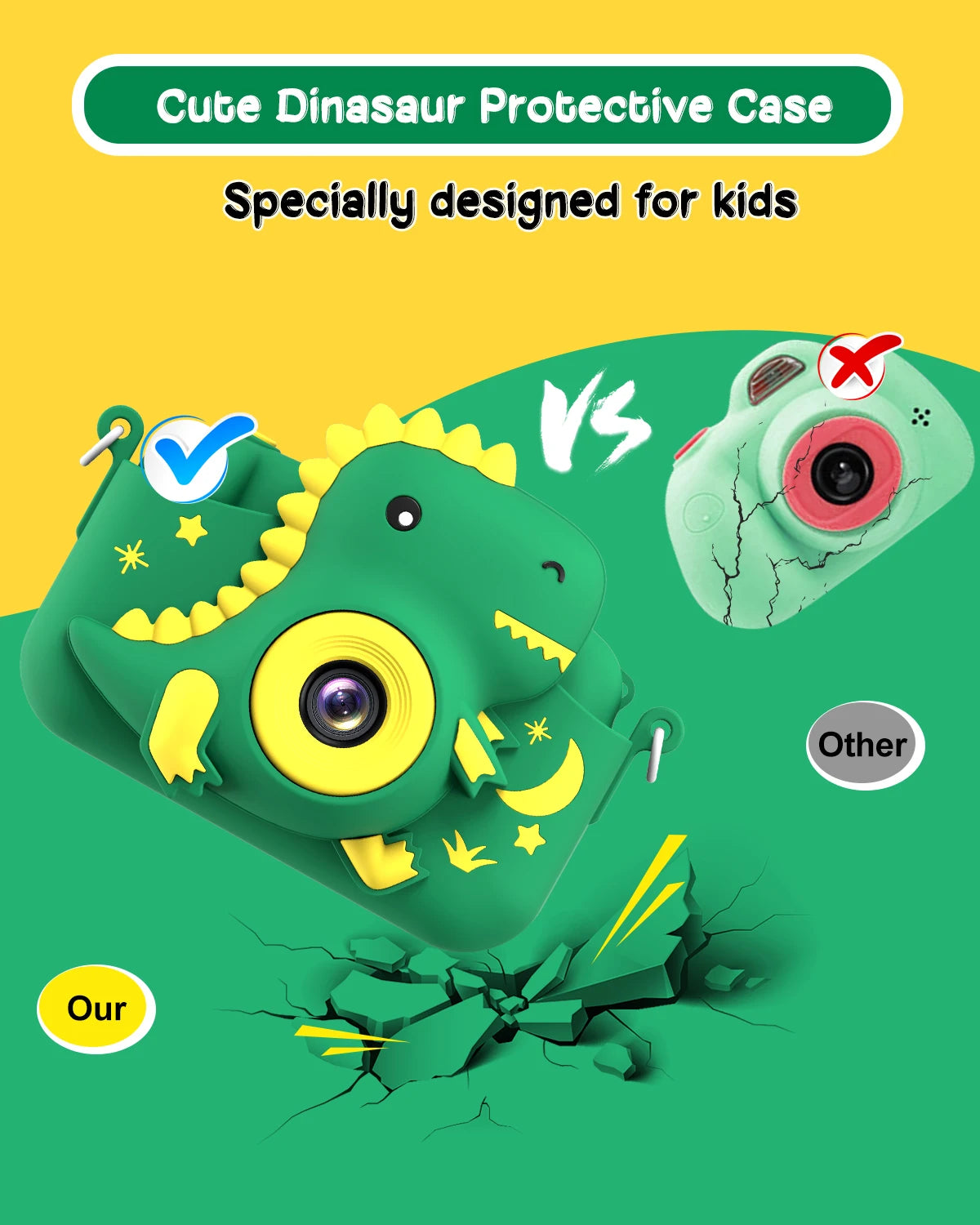 Kids Digital Camera with 1080P Video & 20MP Photos