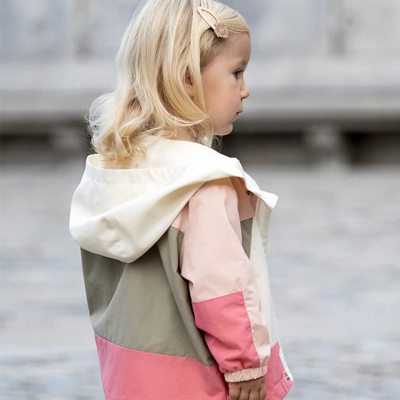 Girls Heavyweight Hooded Patchwork Jacket