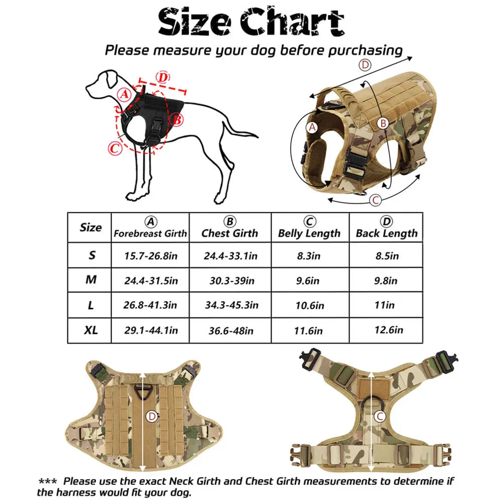 PETRAVEL Adjustable Dog Harness & Collar Set – Durable Nylon Vest with Quick Release & No-Pull Design