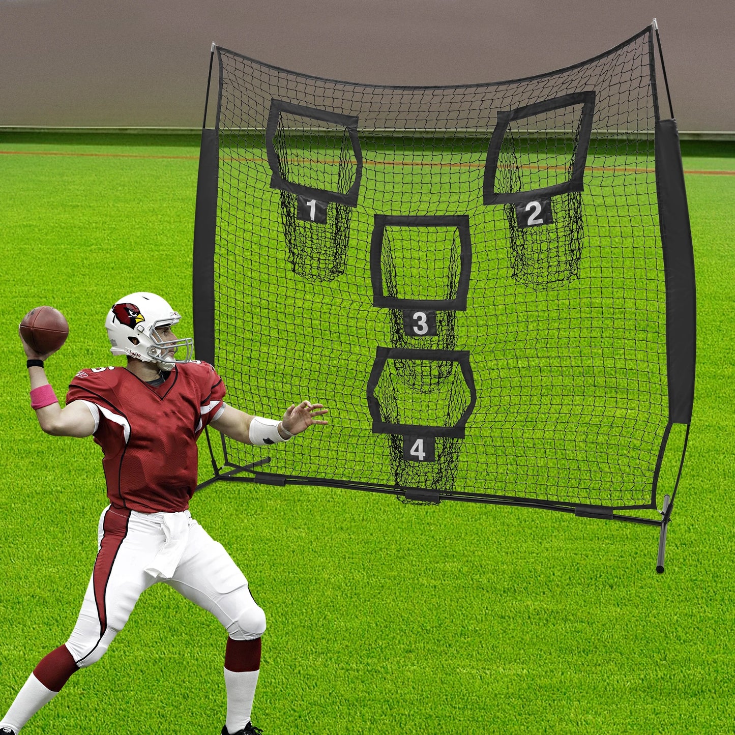 Football Training Target Net with 4 Pockets