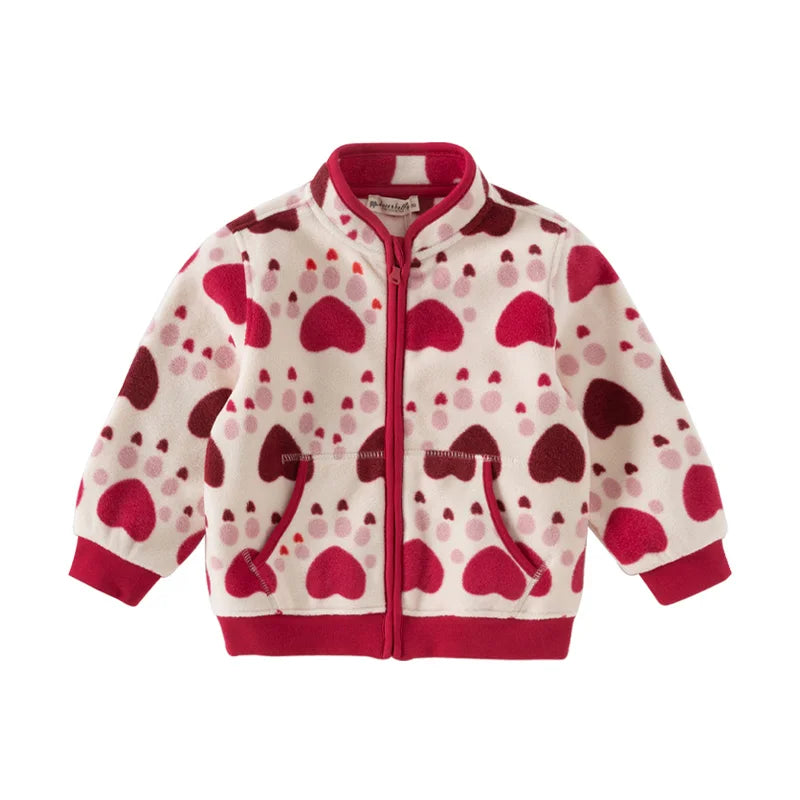 Children Soft Fleece Printed Jacket