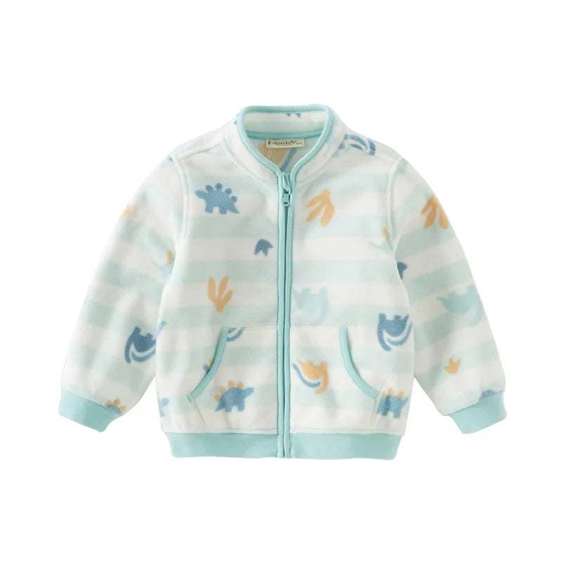 Children Soft Fleece Printed Jacket