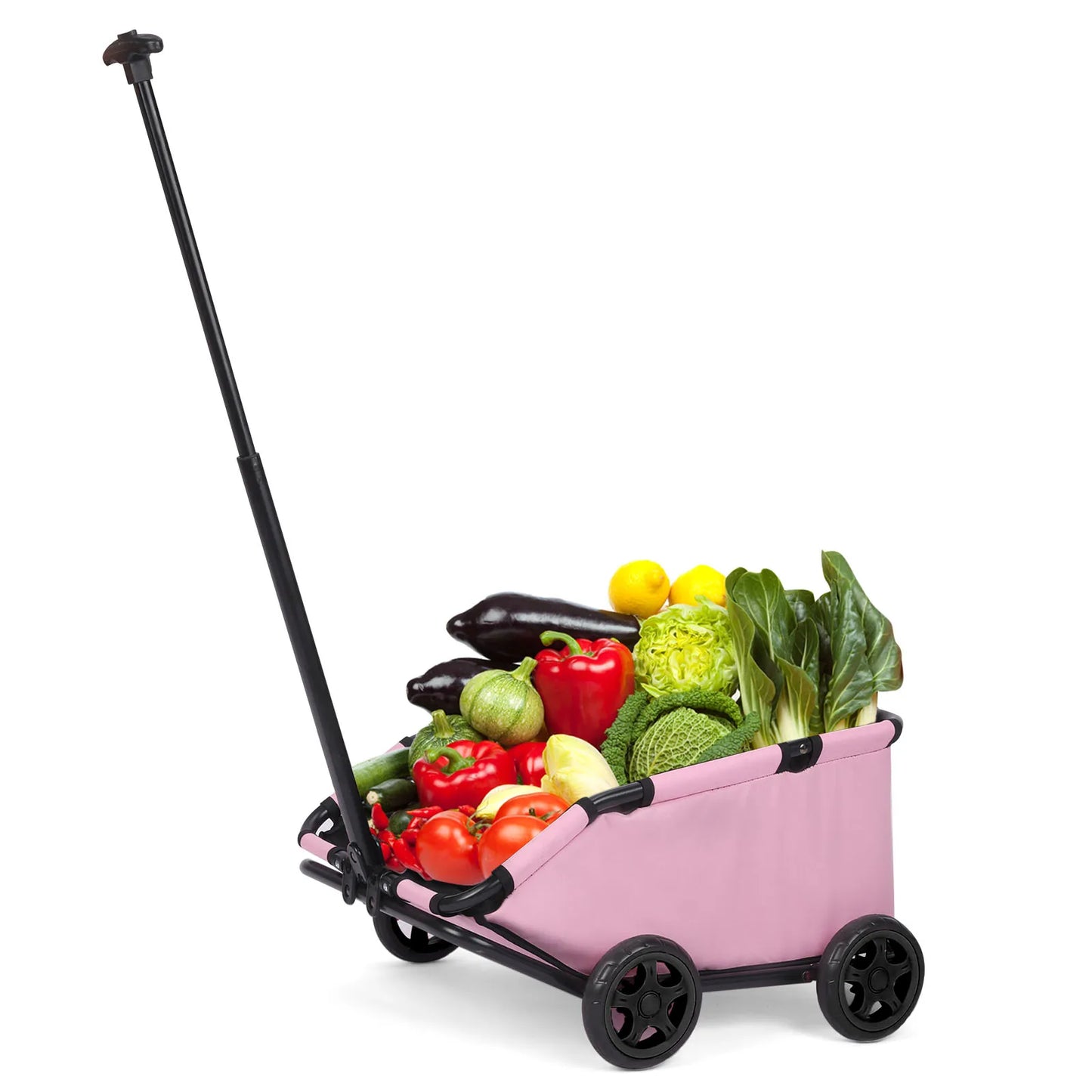 Lightweight Foldable Pet Stroller with 360° Rotating Wheels