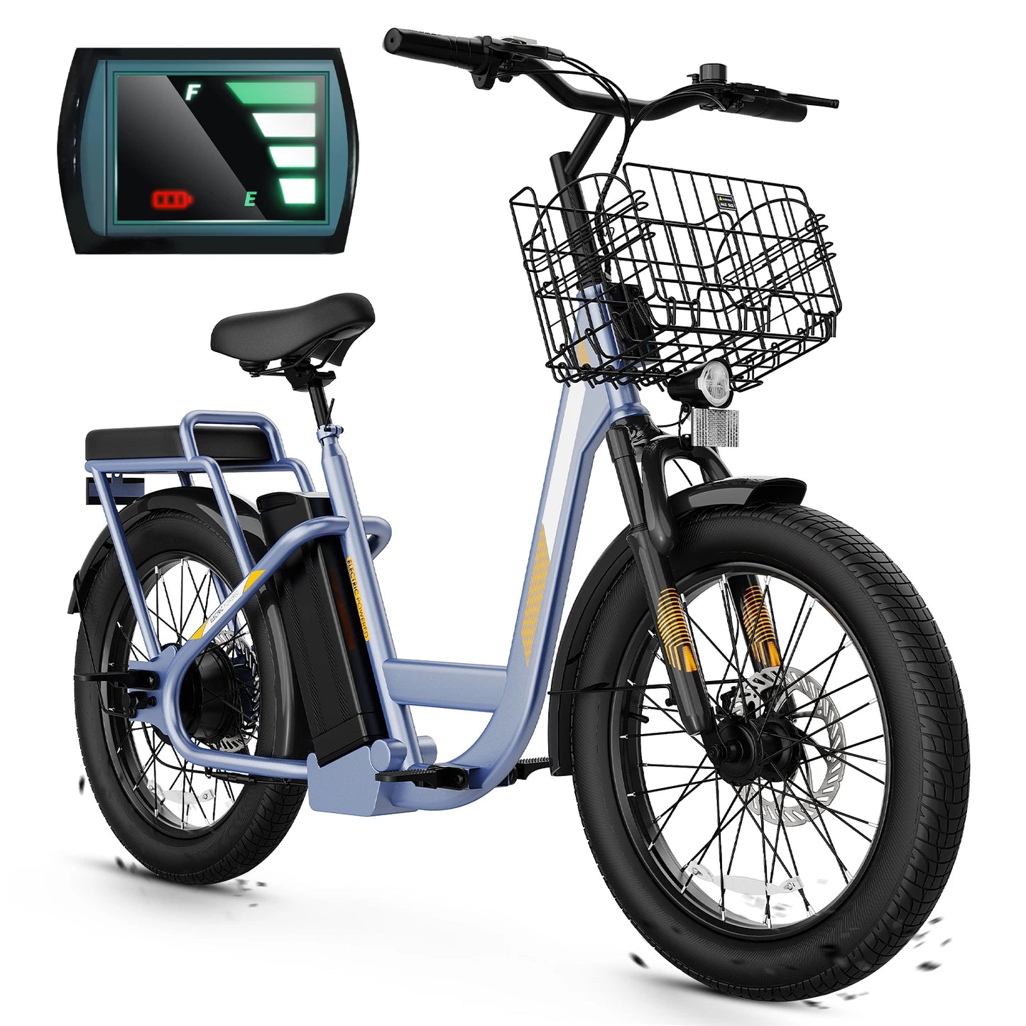 Electric Scooter with Fat Tires and Dual Seats