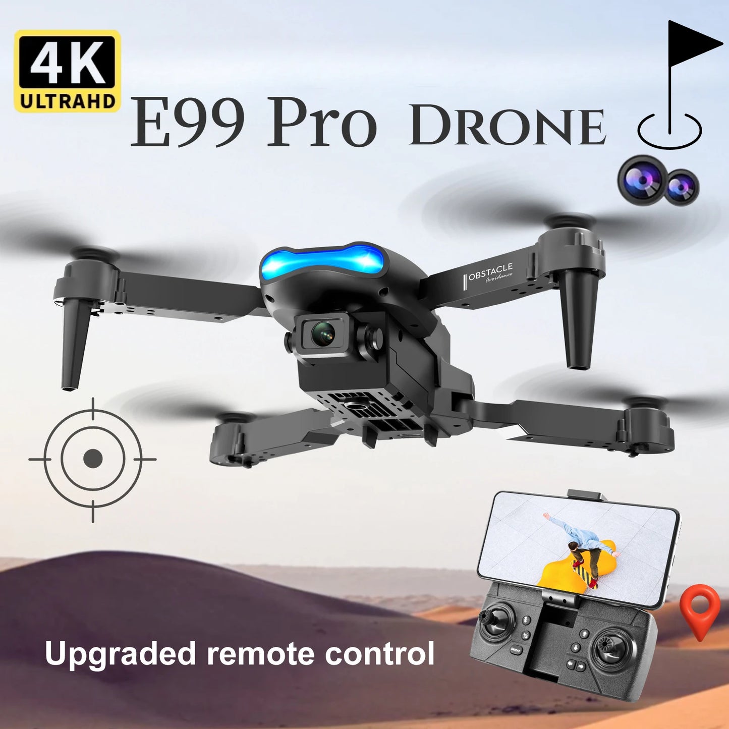 Foldable RC Drone with 4K Camera and WiFi FPV