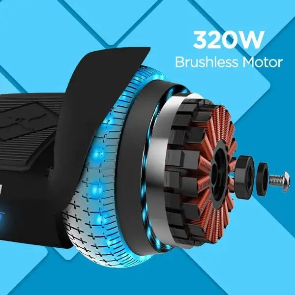 Electric Hoverboard with Bluetooth and LED Lights