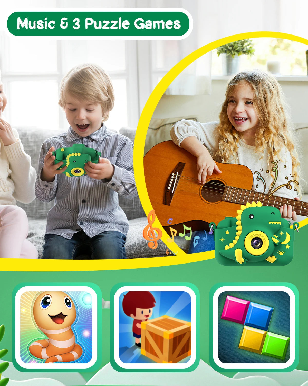 Kids Digital Camera with 1080P Video & 20MP Photos