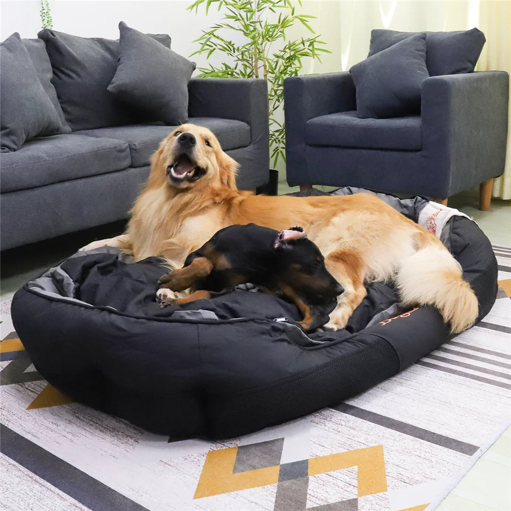 All-Season Calming Dog Bed with Removable Cushion