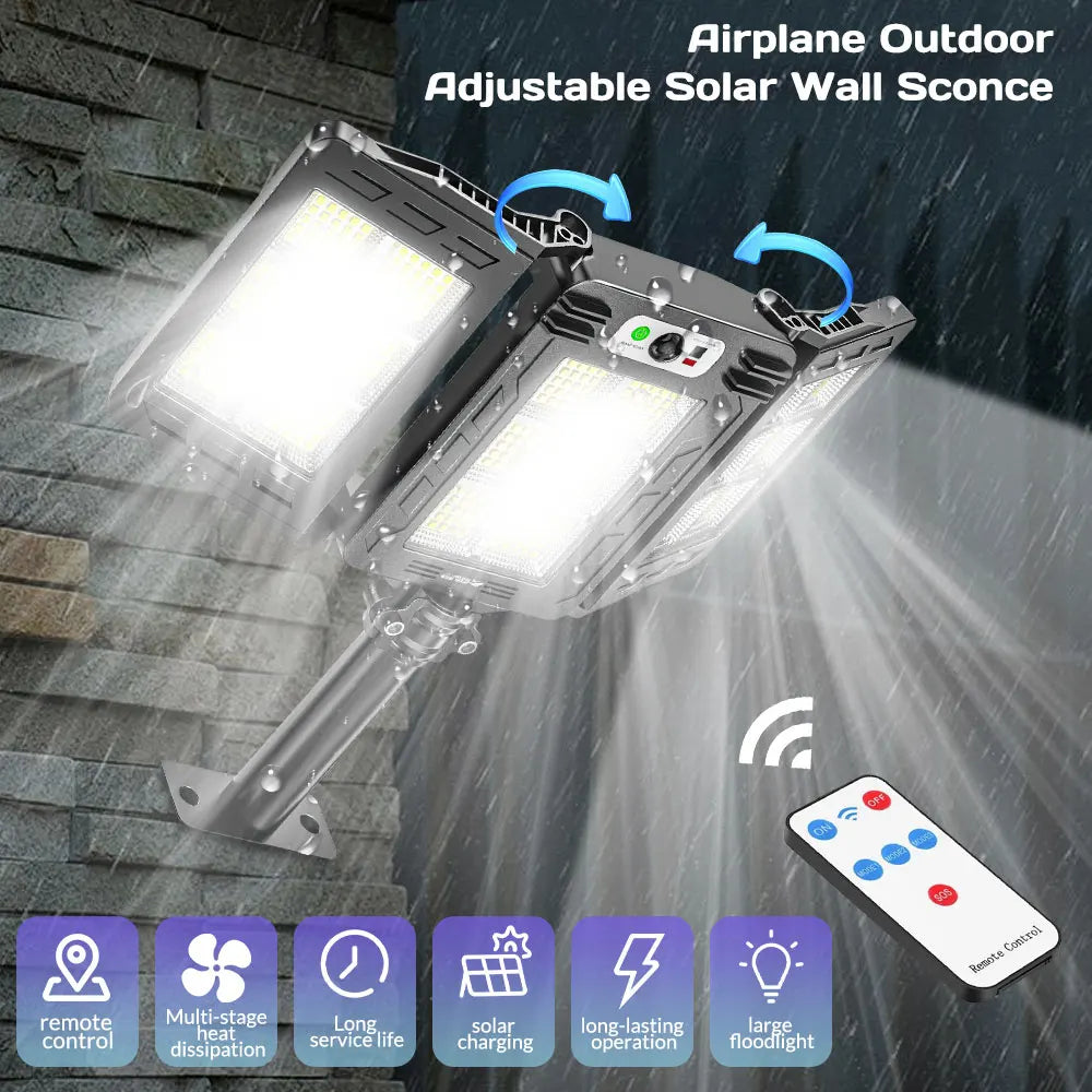 LED Solar Sensor Wall Light with 3 Modes