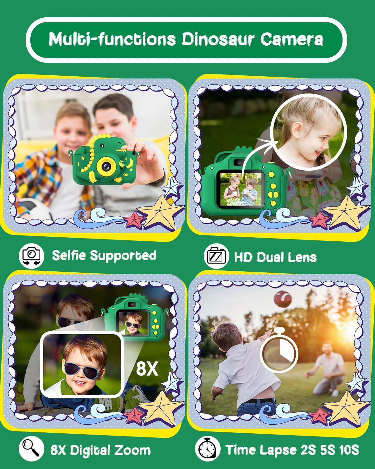 Kids Digital Camera with 1080P Video & 20MP Photos