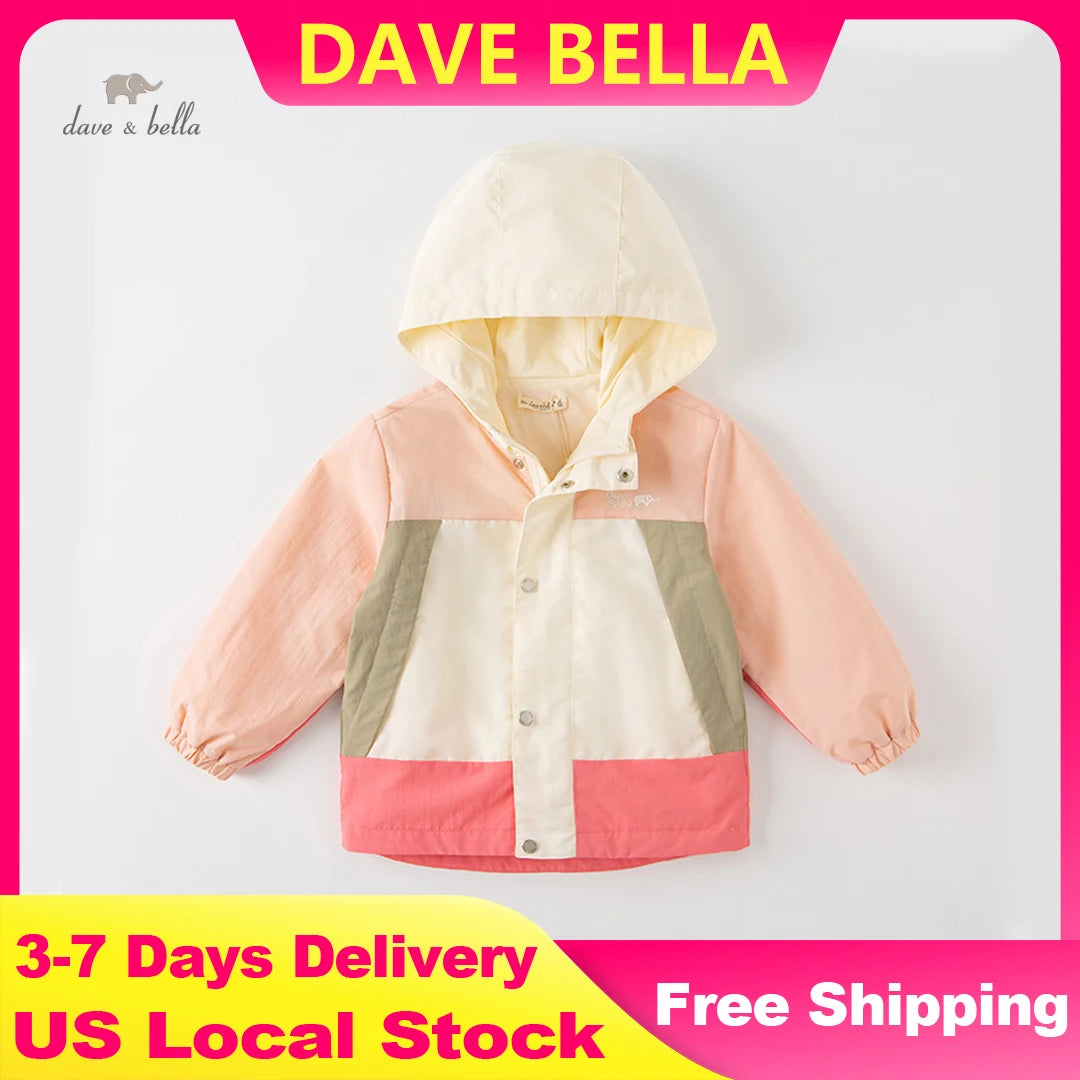 Girls Heavyweight Hooded Patchwork Jacket
