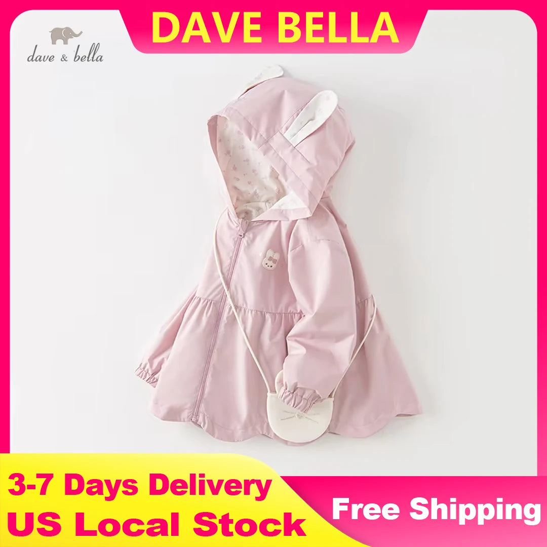 Girls Hooded Lightweight Zipper Jacket