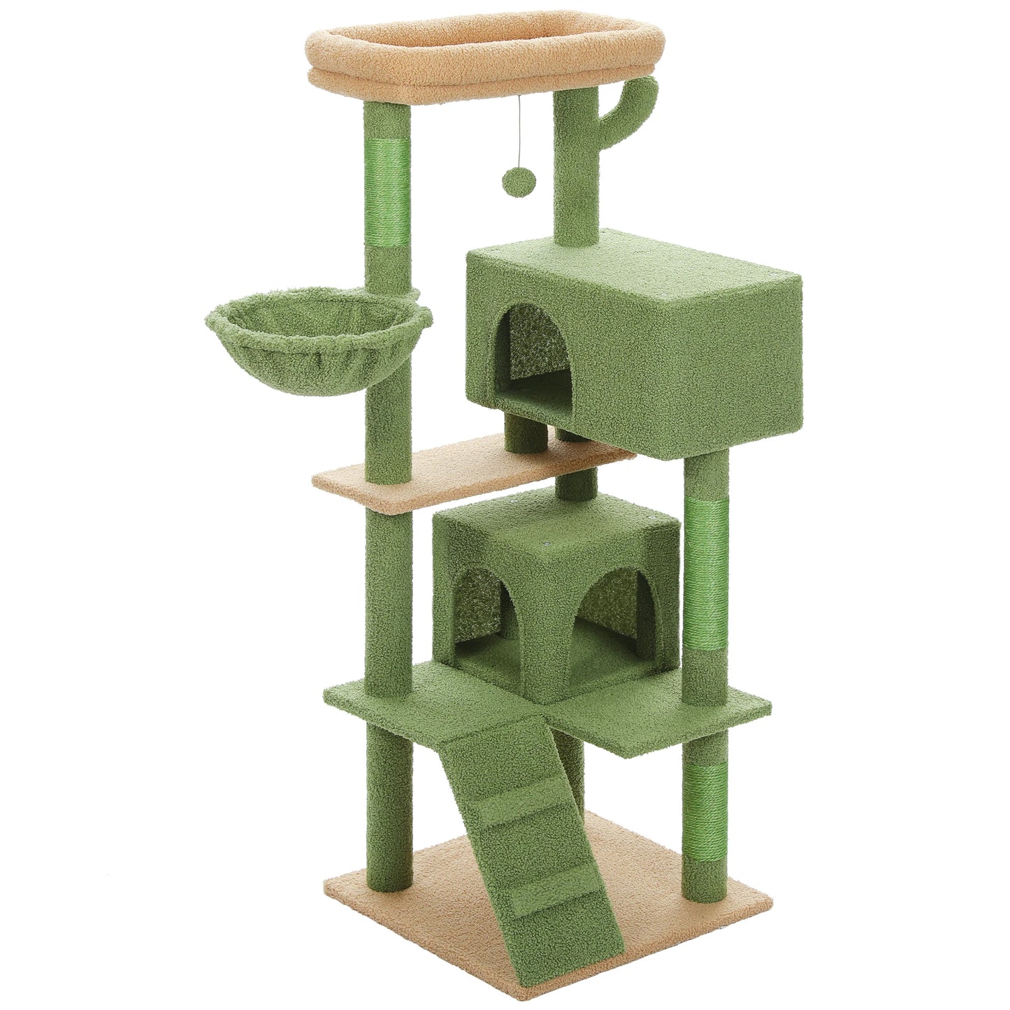 Multi-Level Cat Tree with Hammock & Scratching Posts