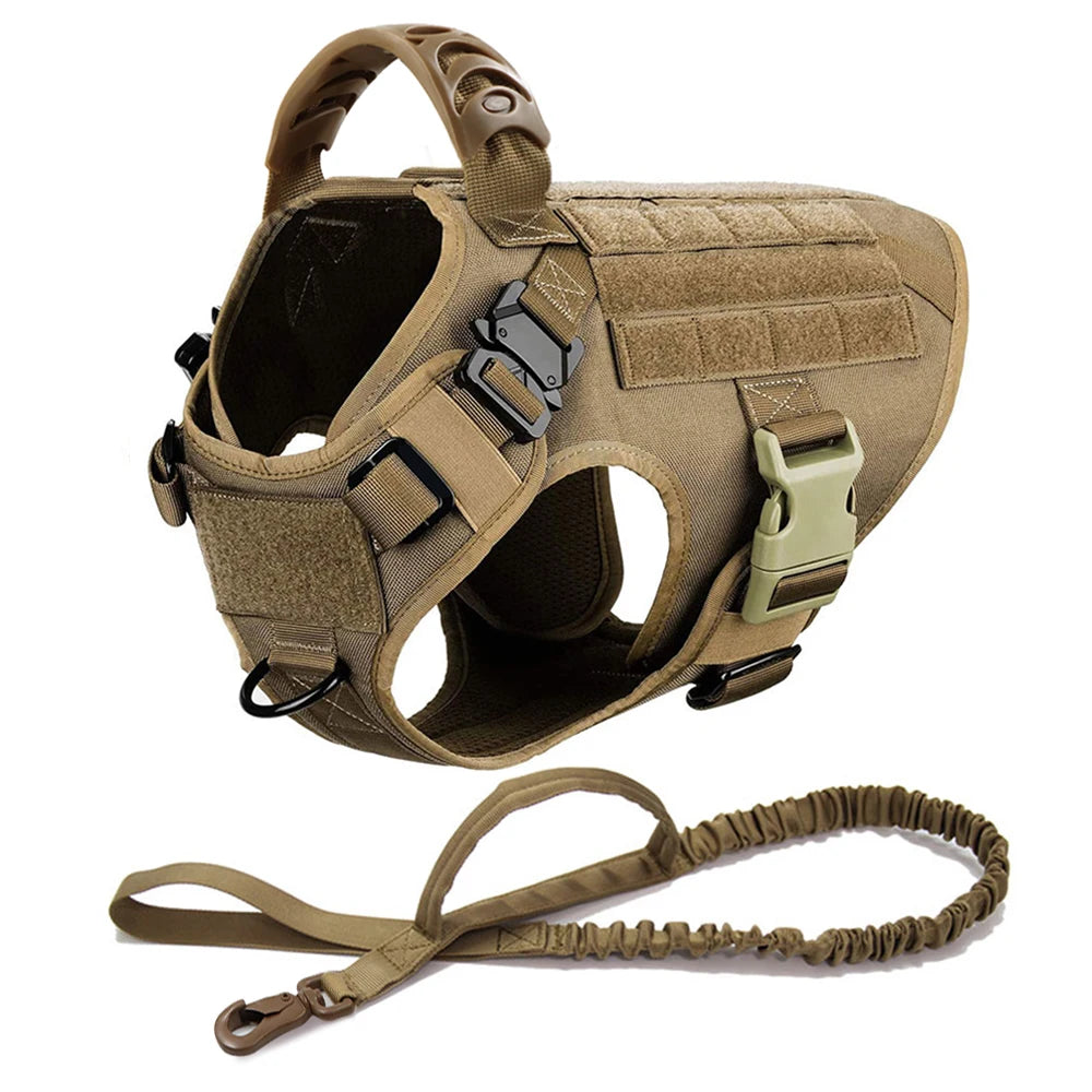 PETRAVEL Adjustable Dog Harness & Collar Set – Durable Nylon Vest with Quick Release & No-Pull Design