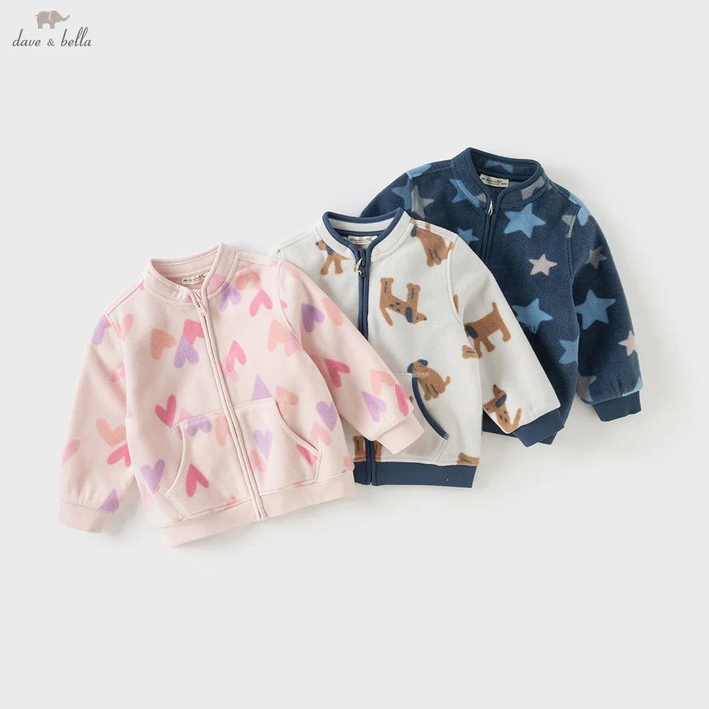 Children Soft Fleece Printed Jacket