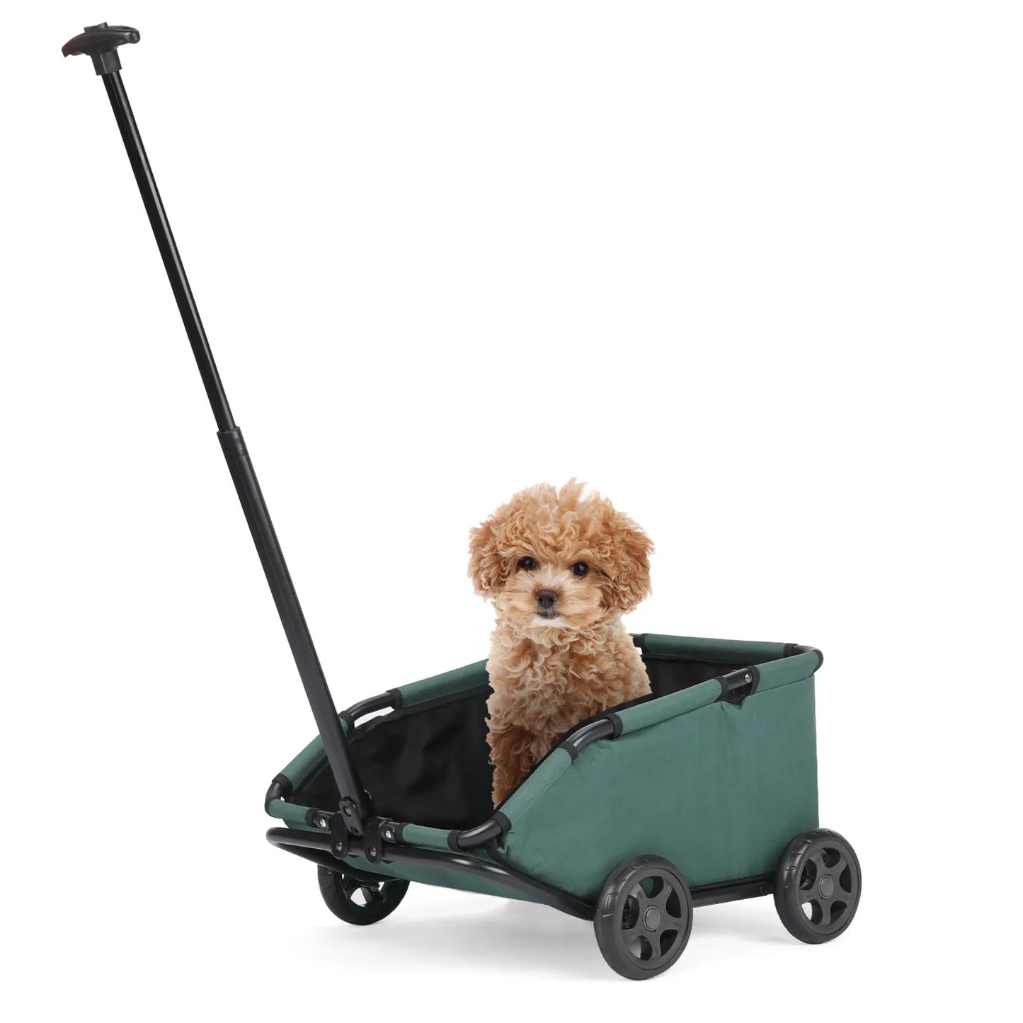 Lightweight Foldable Pet Stroller with 360° Rotating Wheels