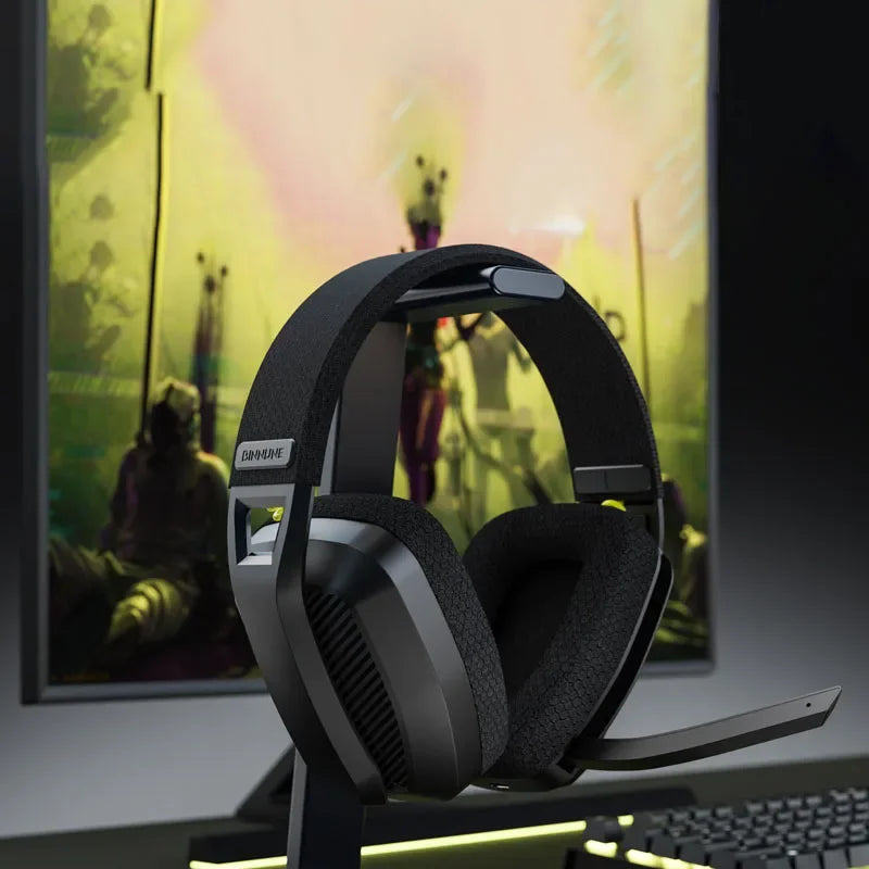 Bluetooth Gaming Headphones with Dual Mode and Noise Cancellation