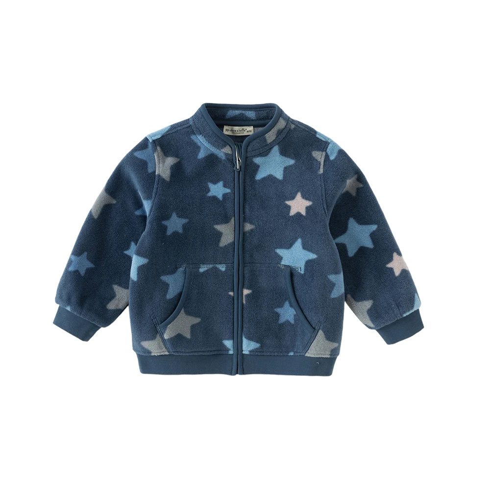 Children Soft Fleece Printed Jacket