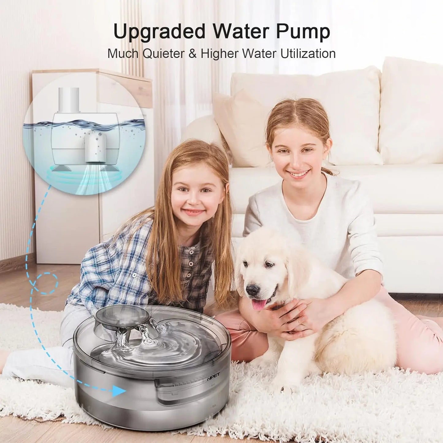 Automatic Pet Water Fountain 5 Liter Capacity