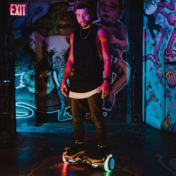 Electric Hoverboard with Bluetooth and LED Lights