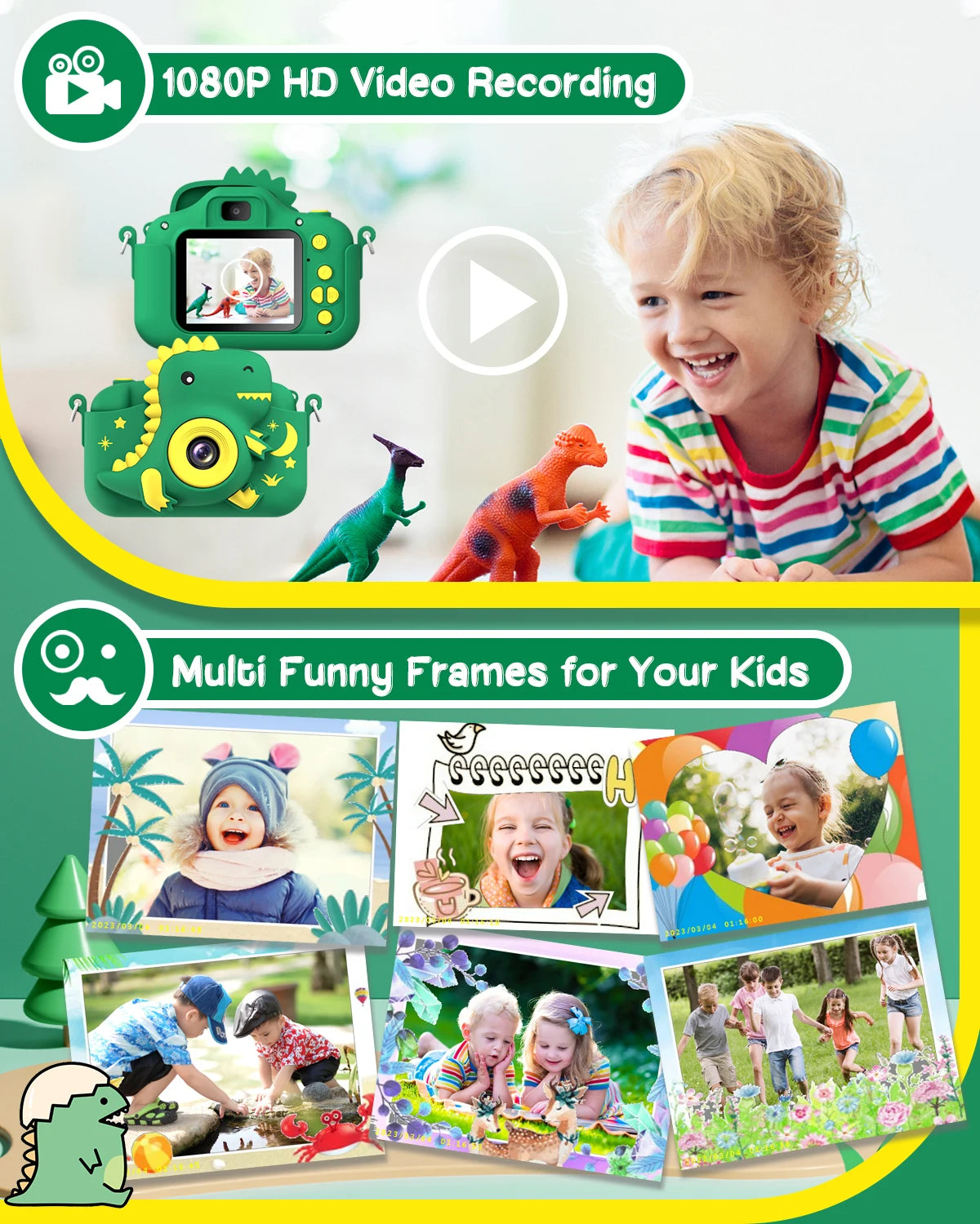 Kids Digital Camera with 1080P Video & 20MP Photos