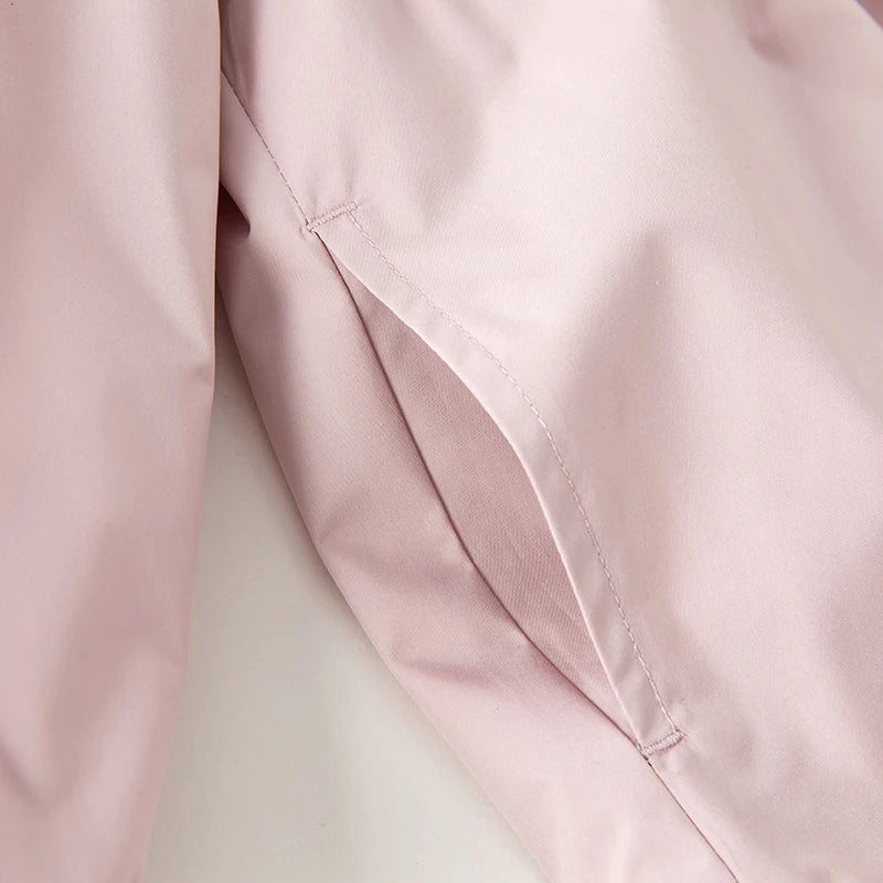 Girls Hooded Lightweight Zipper Jacket