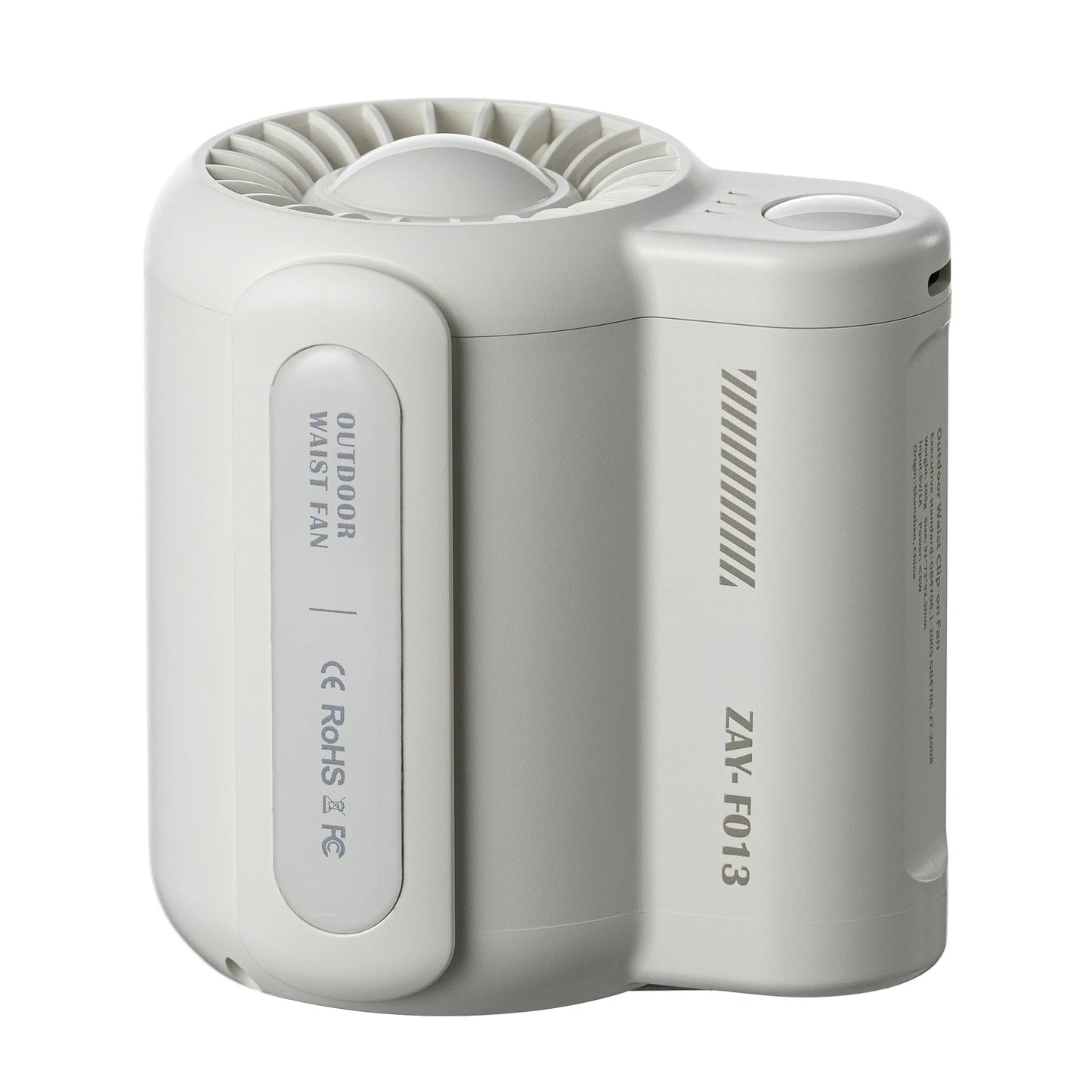Portable Rechargeable Waist-Mounted Leafless Fan