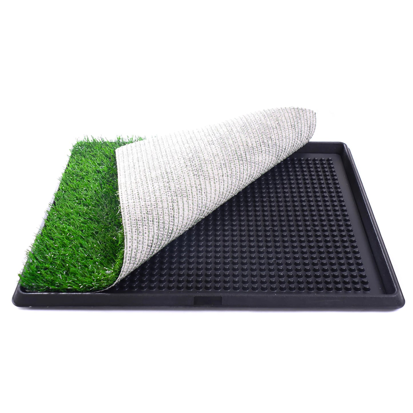 Artificial Grass Pet Potty Pad with Leak-Proof Tray